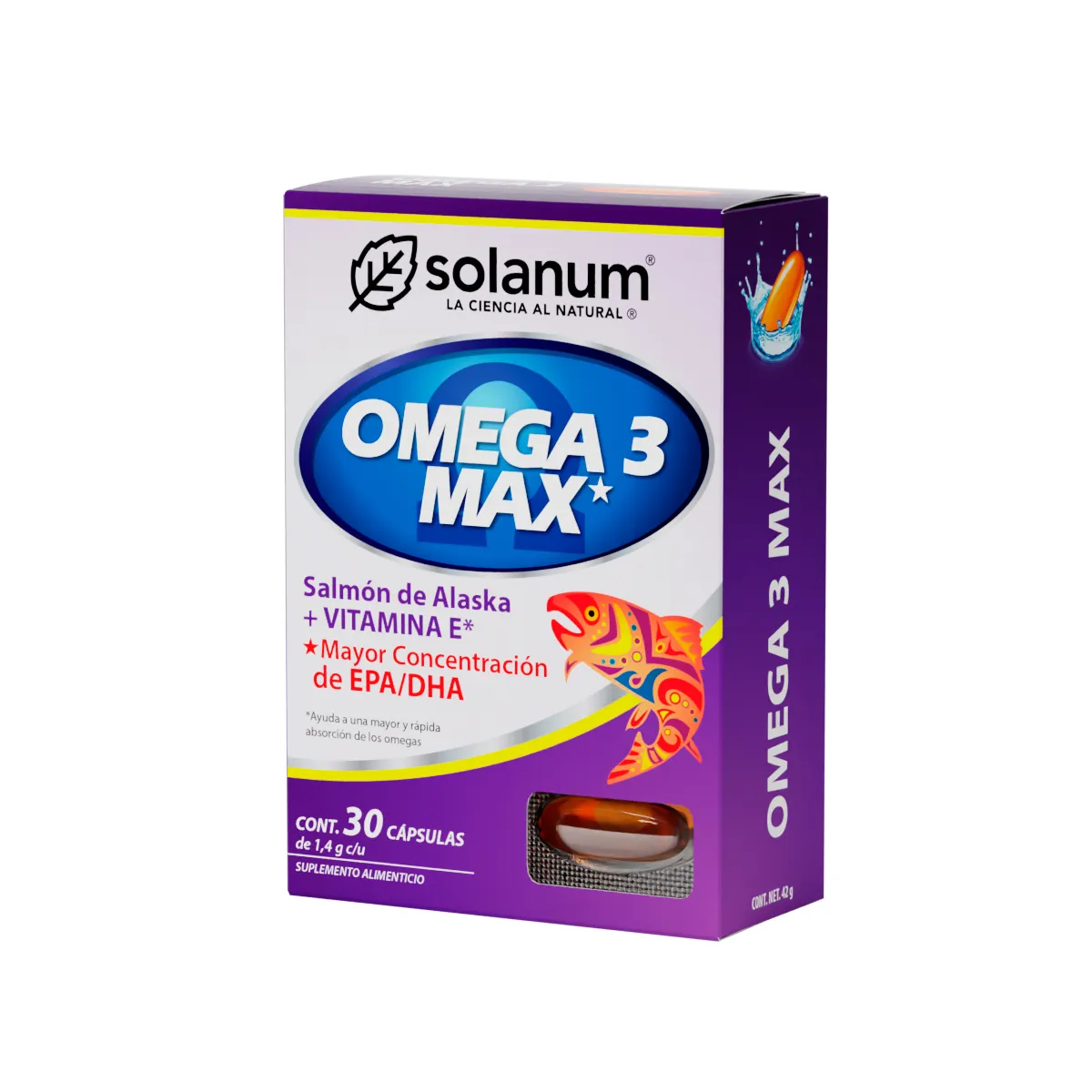 Omega 3 Max 30 C psulas Solanum