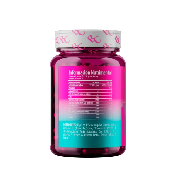 Biotina 100 Cápsulas Belacaps Bote Rosa