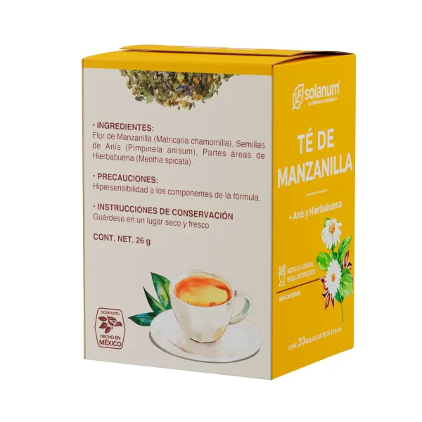 Té de Manzanilla 20 Bolsas de 1,3g