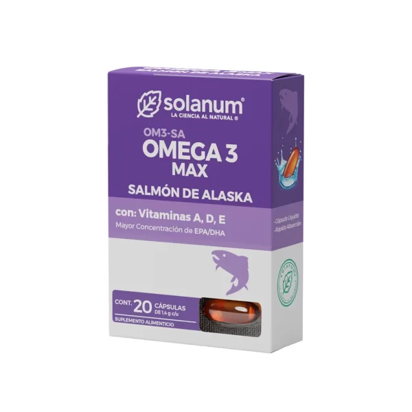 Omega 3 Max Salmón 20 Cápsulas Caja