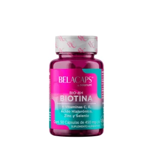 Biotina 50 Cápsulas Belacaps Bote Rosa