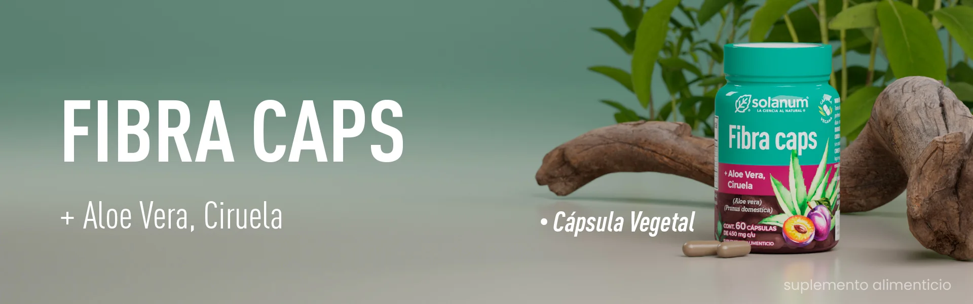 Fibra Caps, capsula vegetal, solanum